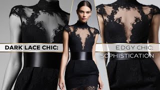 quotDark Lace Chic Edgy Sophistication in Modern Fashionquot [upl. by Esirtal]