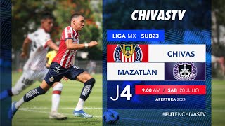 Chivas vs Mazatlán FC  Sub 23  Jornada 4 Apertura 2024  Liga MX Presentado por MG [upl. by Mich]