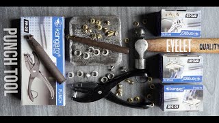 Eyelet Punch Tool  How to set Eyelets  Grommet Installation Setting Tool  Home Improvement tools [upl. by Shelly801]