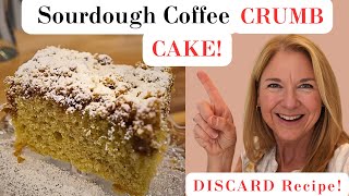 Mouthwatering COFFEE CRUMB CAKE with SOURDOUGH DISCARD  EASY RECIPE [upl. by Geri]