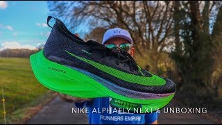 NIKE ALPHAFLY NEXT PERCENT UNBOXING [upl. by Beutner263]