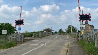 Maxey level crossing Cambridgeshire [upl. by Allimak369]