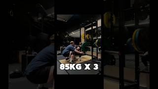 SBD DELOAD  85KG X 3  75KG X 5 ✨🏋🏻‍♀️ pt limitless powerlifting sbd [upl. by Tebzil]