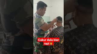 TNI cukur rambut tniad komando kopasus kostrad abdinegara storytni [upl. by Clawson720]