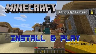 Install Fundy Custom Difficulty Cursed Nightmare Baby Mode etc  Minecraft PC [upl. by Zaob506]