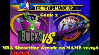 NBA Showtime Arcade on MAME v0258 Game 2 [upl. by Beutler527]