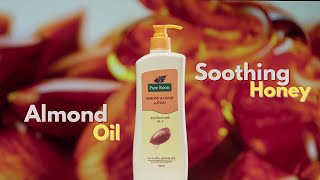 Say Goodbye to Dry Skin Pure Roots Almond Honey Body Lotion [upl. by Anaynek708]