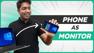 How to use your Phone as Second Monitor [upl. by Zzabahs403]