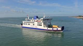 Wightlink ferry St Faith sailing into Portsmouth [upl. by Inobe]