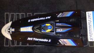 NIKKO Jet Tornado II Vintage RC Speed boat with Tamiya Motor 540 type Mabuchi Sport Tuned [upl. by Anelat]