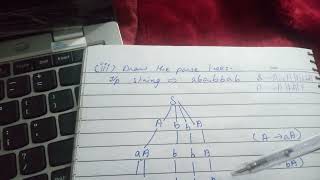 Draw a parse tree for ababbab [upl. by Emersen]