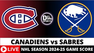 MONTREAL CANADIENS VS BUFFALO SABRES LIVE 🏒 NHL Game Score Radio PlaybyPlay  NOV 11 2024 [upl. by Ardle]