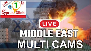 Middle East LIVE  Israel GAZA Lebanon  Licensed Live Cameras Stream983 [upl. by Yadsendew52]