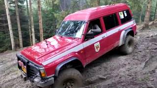 Nissan Patrol Y60 Y61 offroad 4x4 Pod Piramida Wisla Poland 4K [upl. by Aisital116]