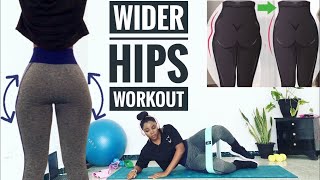 BEST EXERCISES FOR WIDERCURVIER HIPS amp GLUTESGet Rid Of Hip DipsJanekate Fitness [upl. by Anirrak651]