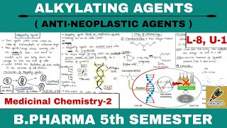 Alkylating Agents  Anti Neoplastic  L8 Unit1  Medicinal chemistry2  Graceful Pharma [upl. by Neeron]