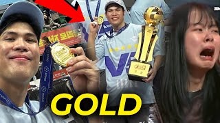 Marck Espejo CHAMPION in Korea First ever championship sa international league [upl. by Yotal]