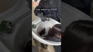 Shampooing hair ASMR asmr shampoo hairwashing scalpmassage [upl. by Kessiah267]