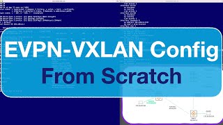 EVPNVXLAN Config Build From Scratch 1 [upl. by Anedal]