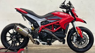 Ducati Hypermotard 939 2017 Exhaust sound Akrapovic titanium slip on [upl. by Rachele63]