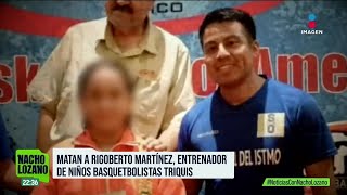 Asesinaron a balazos a entrenador de basquetbol de niños triquis en Oaxaca [upl. by Leorsiy560]