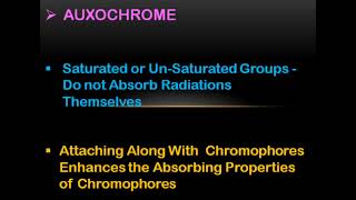 UVVis SpectroscopyChromophores [upl. by Cavanaugh]