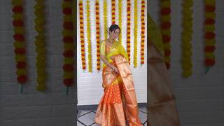 Saree Draping Tutorial  Silk Saree  Santoshi Megharaj sareedrapping silksaree shorts [upl. by Hyatt]