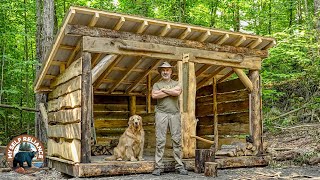 Building a Firewood Storage Shed Making Lumber with my Bandsaw Mill [upl. by Adnertal]