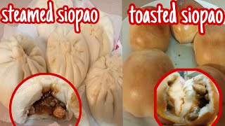 HOW TO MAKE SIOPAO  TWO WAYS  STEAMED SIOPAO  TOASTED SIOPAO  Maria Kusinera [upl. by Ettellocin]