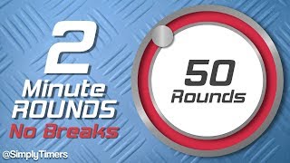 2 min rounds Interval Timer 2min2min interval timer up to 50 reps [upl. by Llewxam]