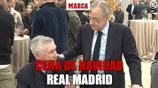 Así arropó Florentino Pérez a todos sus jugadores en la comida de Navidad del Madrid I MARCA [upl. by Alyson]