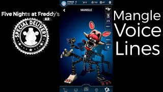 FNAF AR Mangle Voice Lines [upl. by Nosrej474]