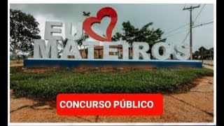 Concurso da Prefeitura de Mateiros Tocantins [upl. by Atinnor]