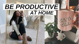 tips to STAY PRODUCTIVE during selfquarantine  at home [upl. by Araas686]