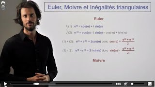 Formules dEuler de Moivre et les inégalités triangulaires [upl. by Anawaj]