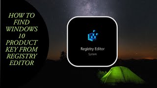 How To Find Windows10 Product Key From Registry Editor [upl. by Enaffit607]