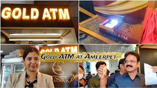 Gold ATM at Ameerpet Metro Station in Hyderabad for the use of Metro travellers [upl. by Ahsiken]