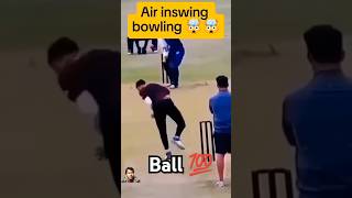 Air inswing bawing 😳 tips how to swing the ball in aircricket shortsswing ytshorts [upl. by Sathrum]