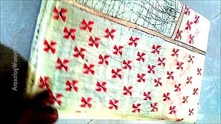 Potato Block Printing Complete Saree making at home  Giveaway Enroll now [upl. by Ella]