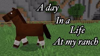 Episode one A day in a life at my ranch Minecraft Barn tour VOICE [upl. by Ilyssa]