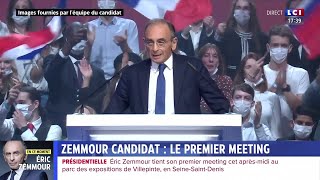 ZEMMOUR CANDIDAT  LE PREMIER MEETING EN REPLAY [upl. by Eikcim551]