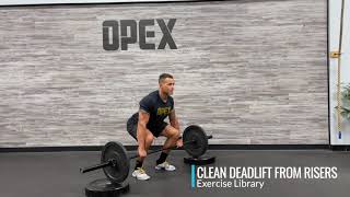 Clean Deadlift From Risers [upl. by Idmann]