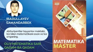 Matematika master 13dars 122139 misollar [upl. by Lerret766]