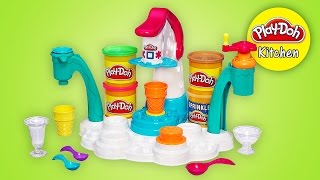 Play Doh Ice Cream Shoppe Magic Swirl Playset  Playdough by PlayDohKitchen [upl. by Meill466]