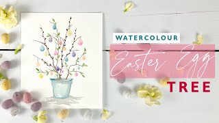 Quick Watercolour Cards  Easter Egg Tree [upl. by Nicolais]