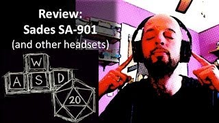 Review Sades SA901 headset and others [upl. by Idnak]