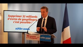 Conférence de presse  32 milliards € déconomies pour financer la relance du pouvoir dachat [upl. by Nnylorac]