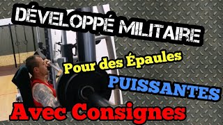 Comment faire le Développé Militaire tuto Épaules [upl. by Snoddy]