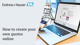 My EndressHauser  How to create your own quotes [upl. by Hirasuna]