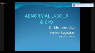 Abnormal Labor amp CPD  Obstetrics [upl. by Dreeda665]